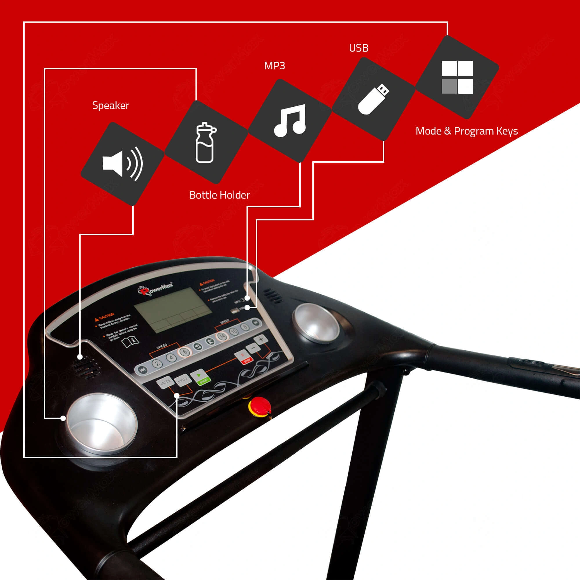 TDM-105S® Motorised Treadmill with Semi-Auto Lubricating-1