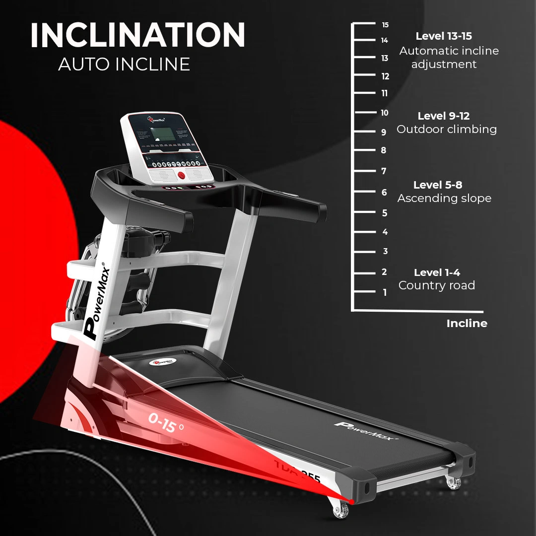 TDA-255®  Multifunction Motorized Treadmill with Auto Incline-2