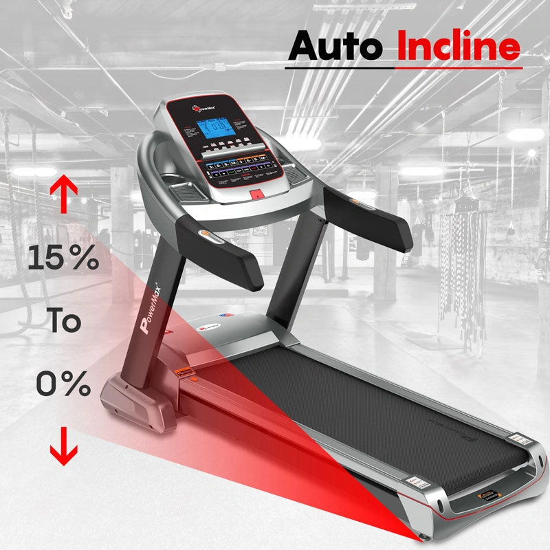 TAC-510®Semi-Commercial AC Motorized Treadmill with 18cm LCD Display-2