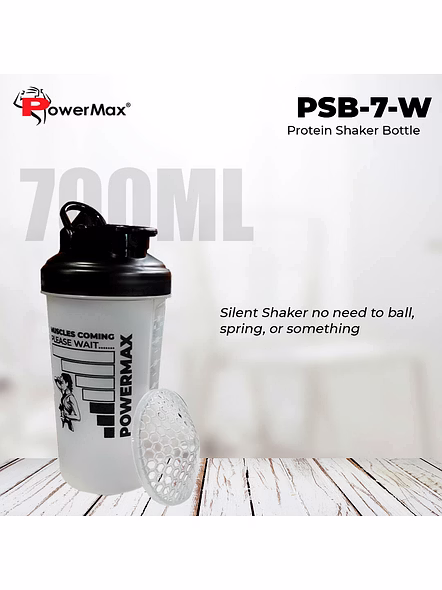 PSB-7-W (700ml) Protein Shaker Bottle-1