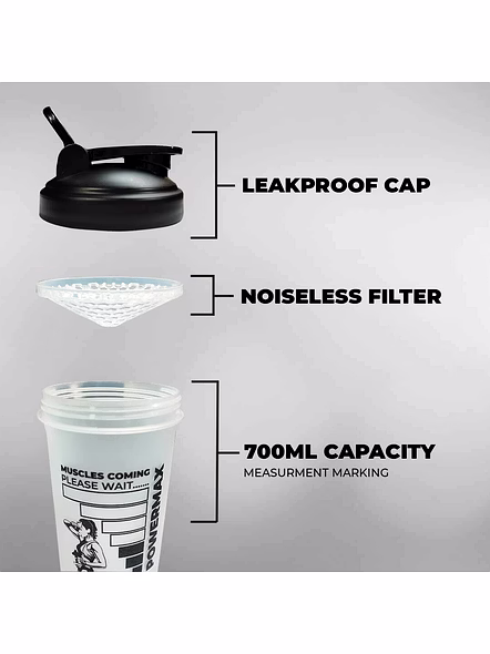 PSB-7-W (700ml) Protein Shaker Bottle-2