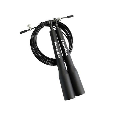 JP-5 (Black) Exercise Speed Jump Rope With Adjustable Cable