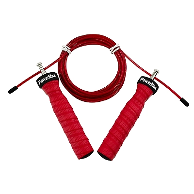 JS-3 (Red) Exercise Speed Jump Rope With Adjustable Cable