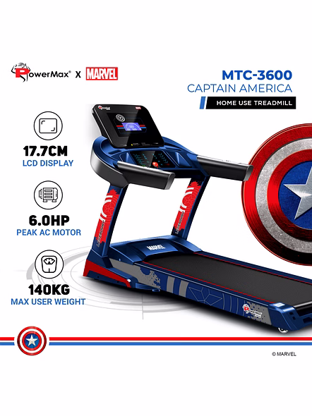 MTC-3600 AC Motorized Treadmill with Auto Lubrication and Auto Incline-2