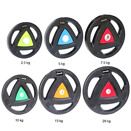 AEROFIT TRIANGLE DESIGN RUBBER PLATES (50MM)