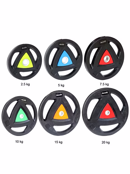 AEROFIT TRIANGLE DESIGN RUBBER PLATES (50MM)