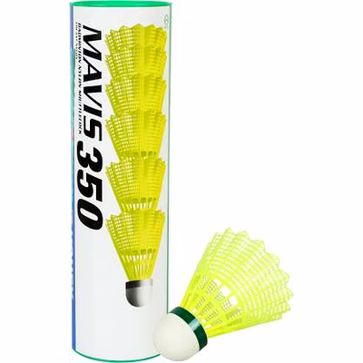 yonex mavis 350 green-nylon shuttle cork(6pc)-made in japan