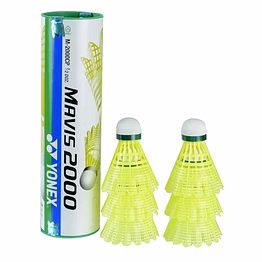 yonex mavis 2000 green-nylon shuttle cork(6pc)-made in japan