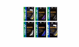 YONEX BG 65 BADMINTON STRING( ASS COLOURS)-MADE IN JAPAN
