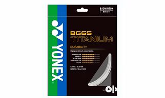 YONEX BG 65 Ti BADMINTON STRING( ASS COLOURS)-MADE IN JAPAN