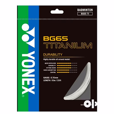 yonex bg 65 ti badminton string( ass colours)-made in japan