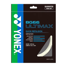 yonex bg 66 ultimax badminton string( ass colours)-made in japan