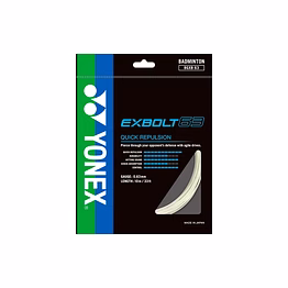 yonex exbolt 63 badminton string( ass colours)-made in japan