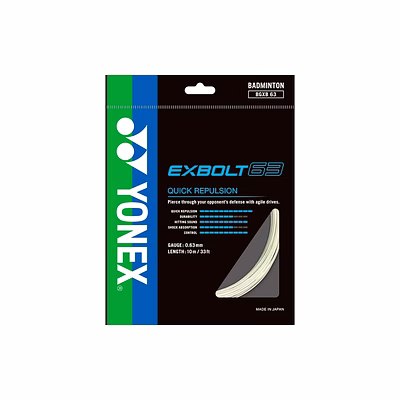 yonex exbolt 63 badminton string( ass colours)-made in japan
