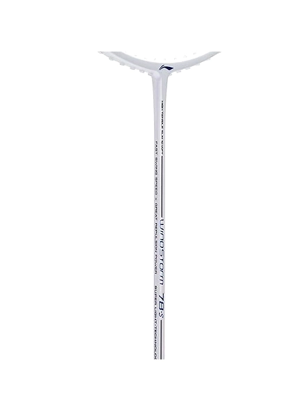 LI NING WINDSTORM 78S BADMINTON RACQUET(UNSTRUNG)-White/Silver/Blue-2