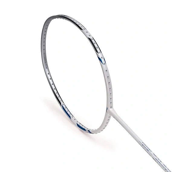 LI NING WINDSTORM 78S BADMINTON RACQUET(UNSTRUNG)-White/Silver/Blue-4