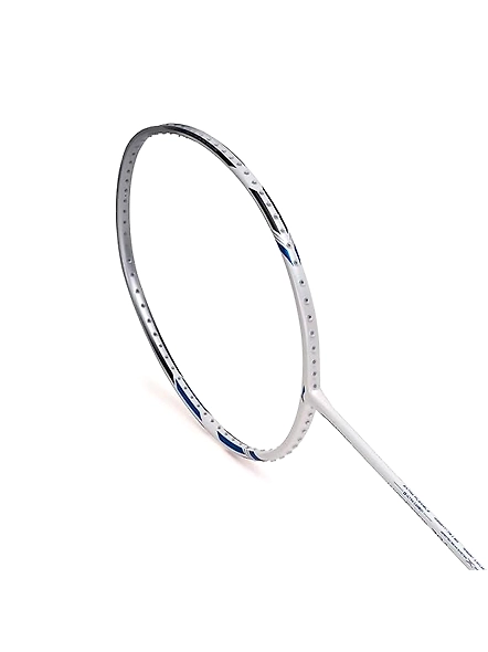 LI NING WINDSTORM 78S BADMINTON RACQUET(UNSTRUNG)-White/Silver/Blue-4