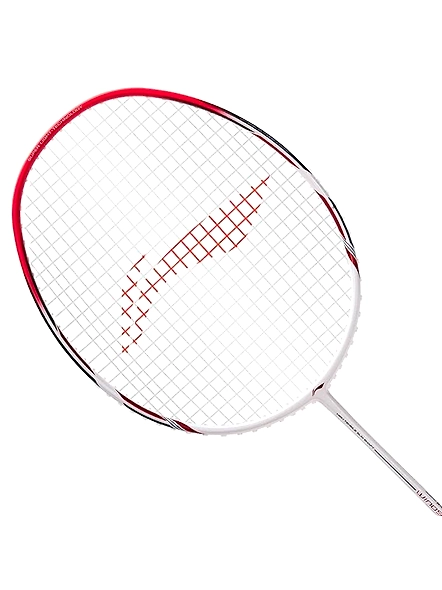 LI NING WINDSTORM 78S BADMINTON RACQUET(UNSTRUNG)-White/Black/Red-1