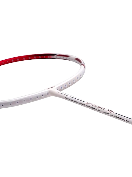 LI NING WINDSTORM 78S BADMINTON RACQUET(UNSTRUNG)-White/Black/Red-2