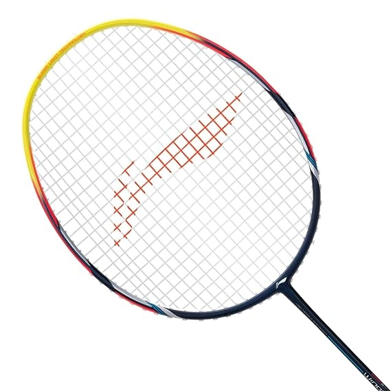 LI NING WINDSTORM 78S BADMINTON RACQUET(UNSTRUNG)-Navy/Lime /Silver-1