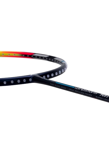 LI NING WINDSTORM 78S BADMINTON RACQUET(UNSTRUNG)-Navy/Lime /Silver-2