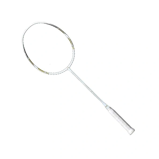 LI NING WINDSTORM 78 + BADMINTON RACQUET(UNSTRUNG)-White/Gold-1