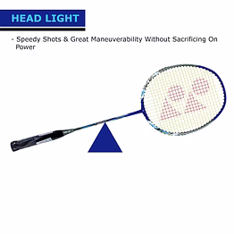 yonex nanoray 7000i g4-u graphite/aluminum badminton racquet with full cover ( color may vary)