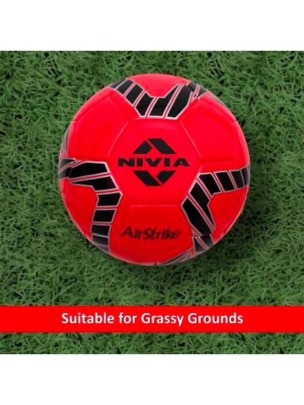 Nivia AIRSTRIKE Football-Red-2