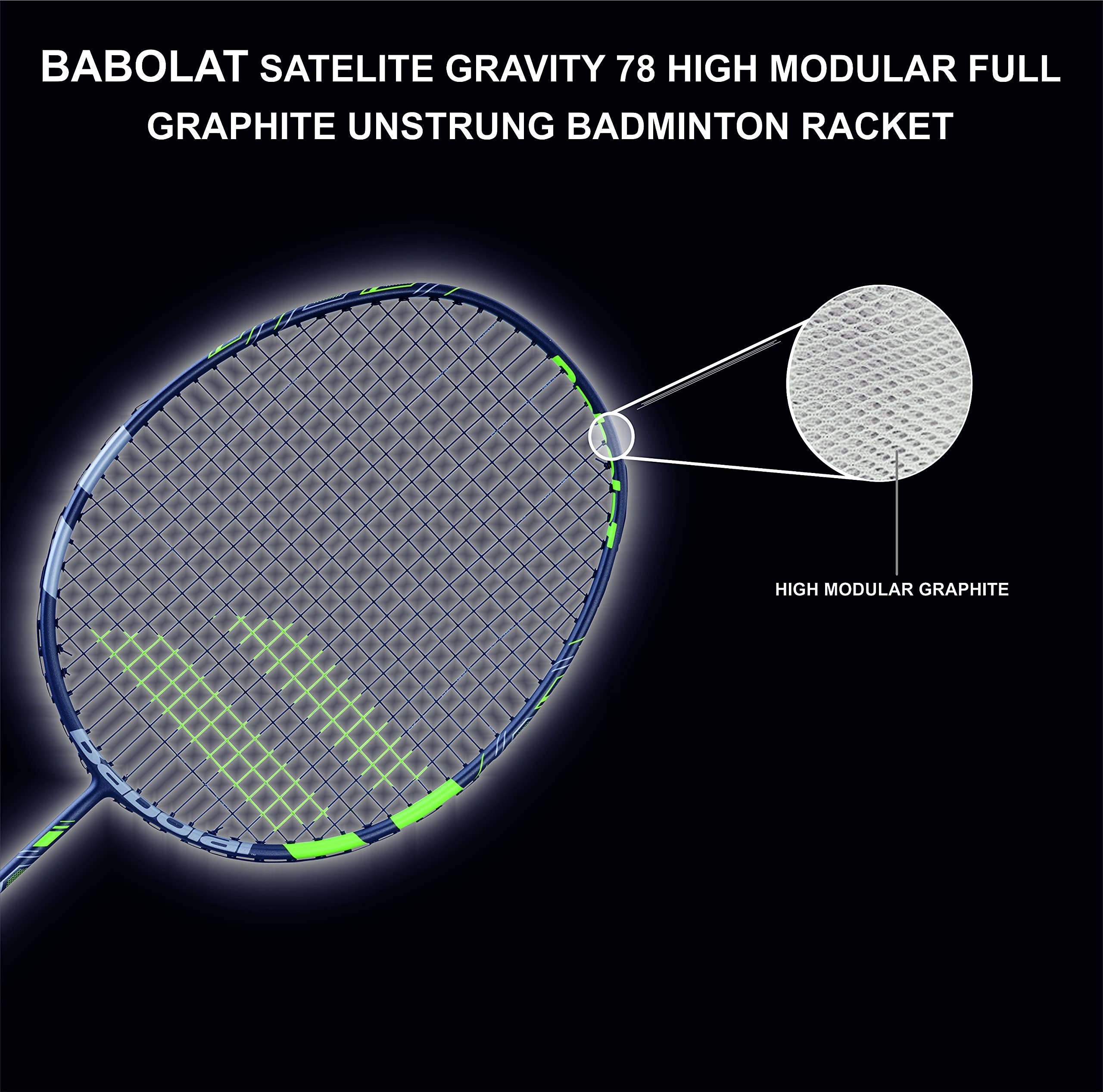 BABOLAT SATELITE GRAVITY 78  BADMINTON RACQUET(UNSTRUNG)-1