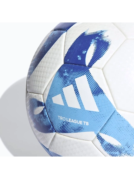 adidas TIRO League TB Ball Size 5-White / Royal Blue / Light Blue-3