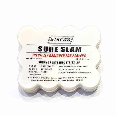 siscaa sure slam carrom coins (competition model)