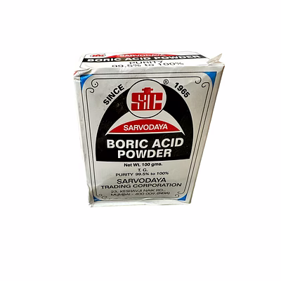 sarvodaya carrom boric powder- pure ip grade-200gm