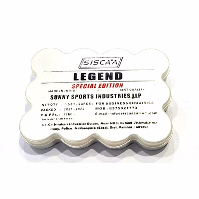 siscaa legend special edition carrom coins