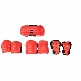 mikado skating guard set (set of 4)-helmet/knee/palm and elbow guard-assorted colours