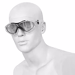 nivia uni-mask swimming goggles adult 16+- clear lens