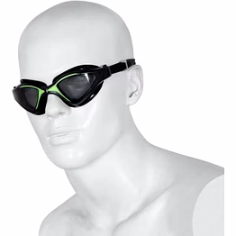 nivia unicore swimming goggles adult 15+- black/green