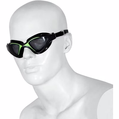 nivia unicore swimming goggles adult 15+- black/green