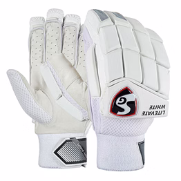 sg litevate white batting gloves -youth-11-14yrs