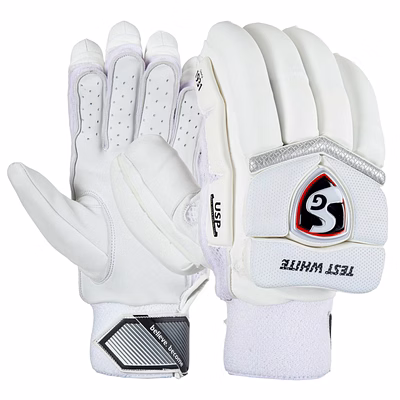 sg test white batting gloves- mens- 16+ sheep leather