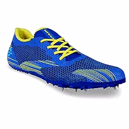 nivia tf 100 running spikes - sprinting spikes- blue