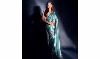 Digital Printed Georgette Saree in budget for party wear for women