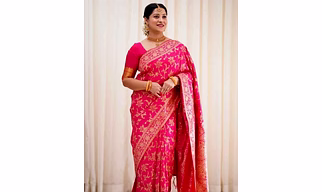 Soft Lichi Silk Cloth, Beautiful Rich Pallu & Jacquard Work on All Over the Saree for women