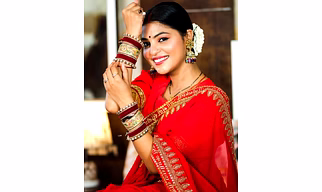 Soft Georgette, Heavy Multi-Sequence sobhagywati saree for women