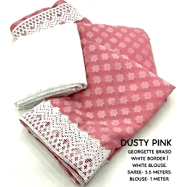 Shree Nakoda Mills dusty pink GEORGETTE BRASO a soft georgette braso indian saree for women