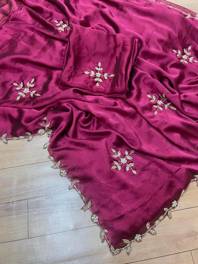 Marron Budget friendly  Dana Rangoli Silk Sarees in best price and quality for women-Red-No-Yes-2