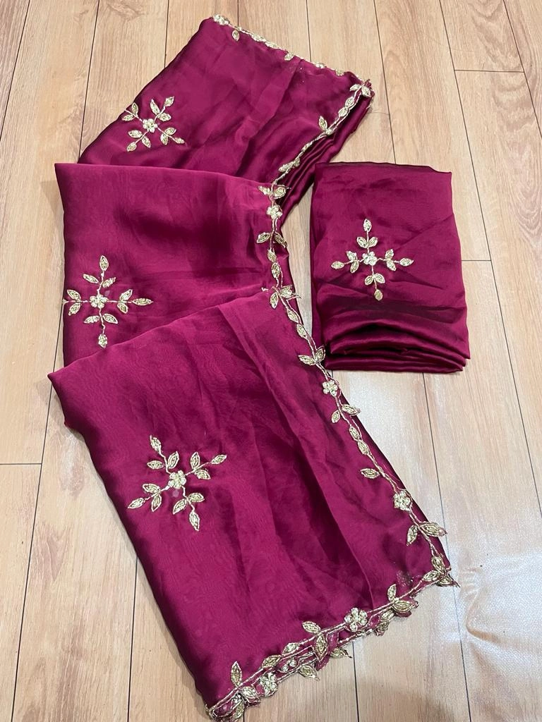 Marron Budget friendly  Dana Rangoli Silk Sarees in best price and quality for women-Red-No-Yes-1