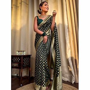 Pink crafted from Banarasi Khadi Georgette saree for summer season for women