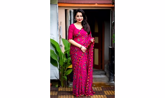 Soft Georgette Indian Printed Saree - Premium Women's Fashion