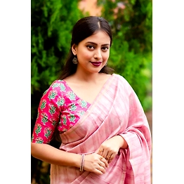 Shree Nakoda Mills Soft Silk Saree with Allover Woven Slub for Women - Elegant Matka Silk Ethnic Wear