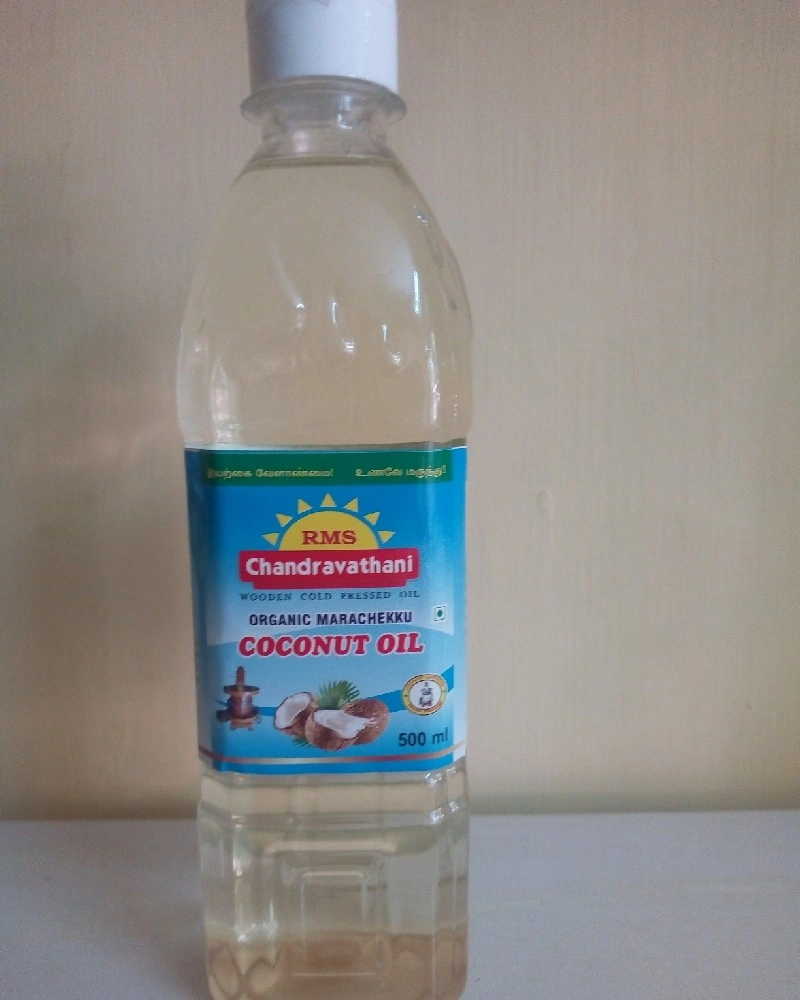 RMS Chandravathani Organic Marachekku Coconut Oil 500ml-OIL1